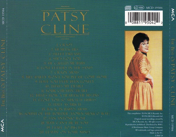 Patsy Cline : The Best Of Patsy Cline (CD, Comp)