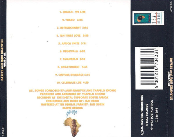 Bayete And  Jabu Khanyile : Mmalo-We (CD, Album)