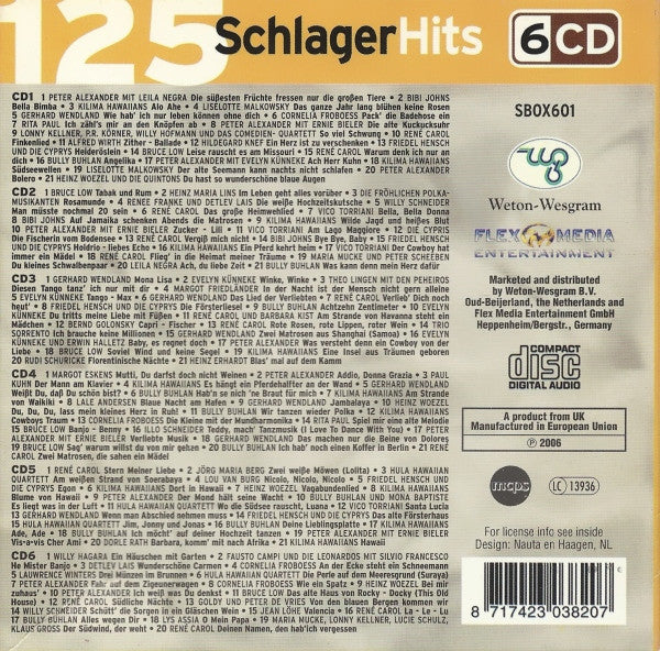 Various : 125 Schlager Hits (6xCD, Comp + Box)