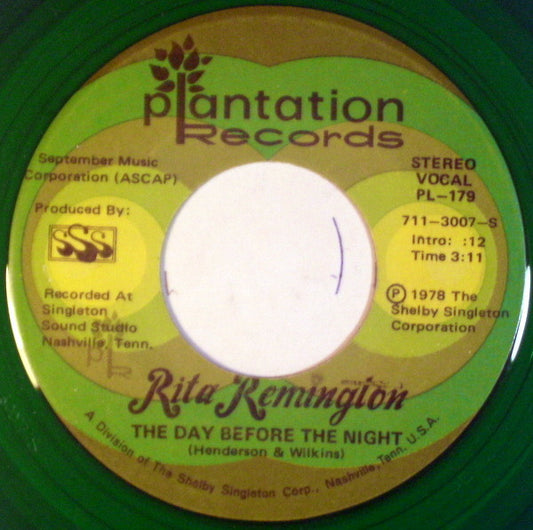 Rita Remington : The Day Before The Night (7", Single, Gre)