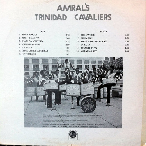 Amral's Trinidad Cavaliers : Fantastic Steel Drum Orchestra (LP, Album)