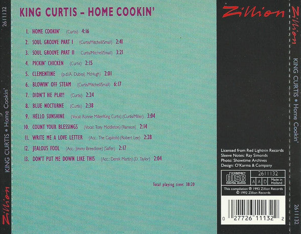 King Curtis : Home Cookin` (CD, Comp)