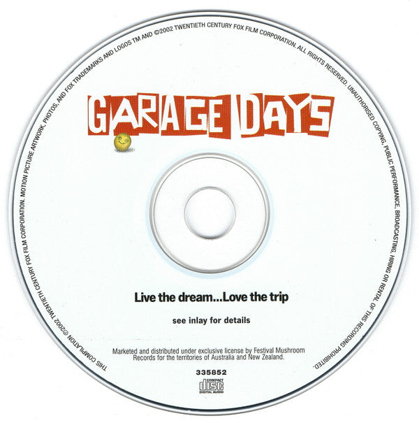 Various : Garage Days (Music From The Alex Proyas Film) (CD, Album, Comp)