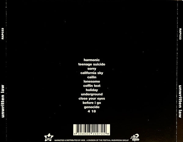 Unwritten Law : Unwritten Law (CD, Album)