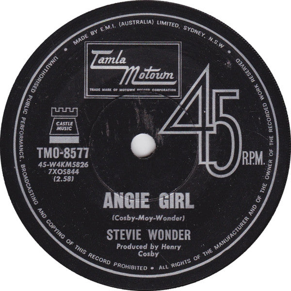 Stevie Wonder : For Once In My Life (7", Single)