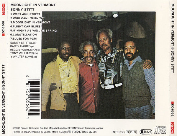 Sonny Stitt : Moonlight In Vermont (CD, Album, RE, RP)