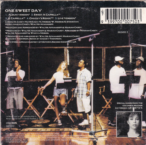 Mariah Carey & Boyz II Men : One Sweet Day (CD, Single, Car)