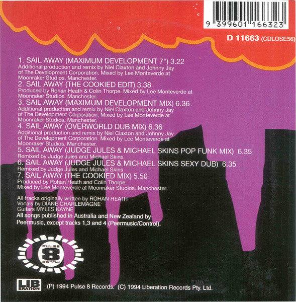 Urban Cookie Collective : Sail Away (CD, Single, Car)