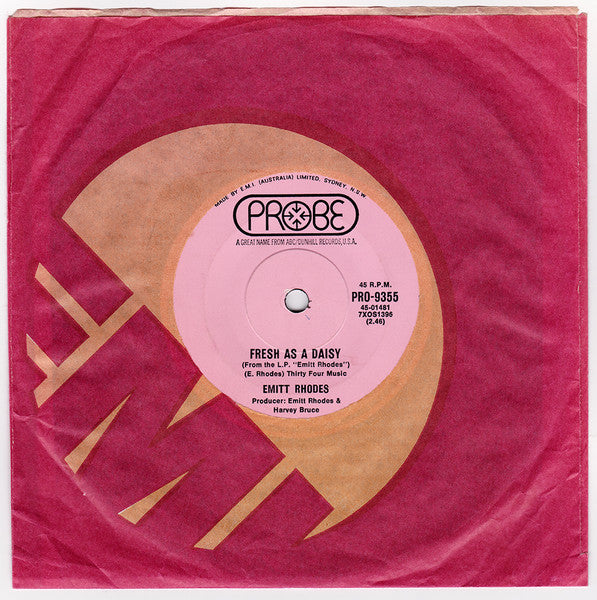 Emitt Rhodes : Fresh As A Daisy / You Take The Dark Out Of The Night (7", Single)