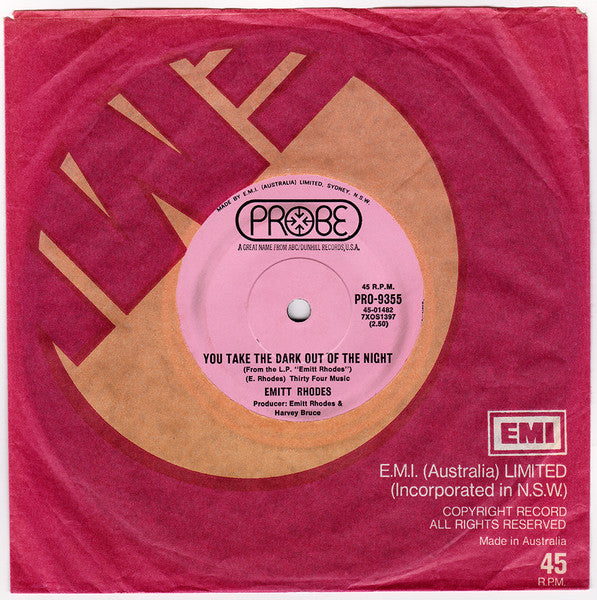Emitt Rhodes : Fresh As A Daisy / You Take The Dark Out Of The Night (7", Single)
