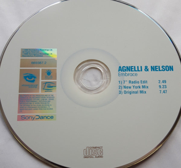 Agnelli & Nelson : Embrace (CD, Single)