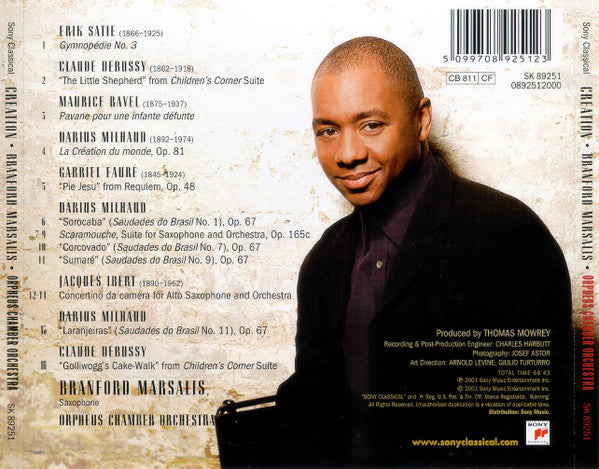 Branford Marsalis / Orpheus Chamber Orchestra : Creation (CD)