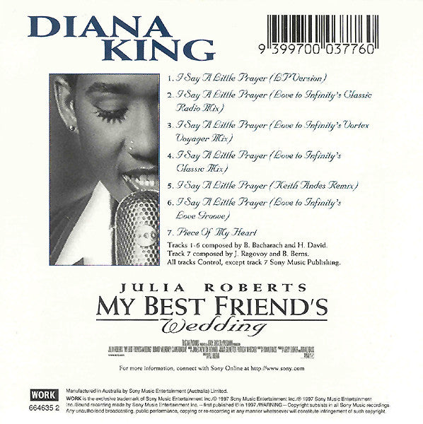 Diana King : I Say A Little Prayer (CD, Maxi)