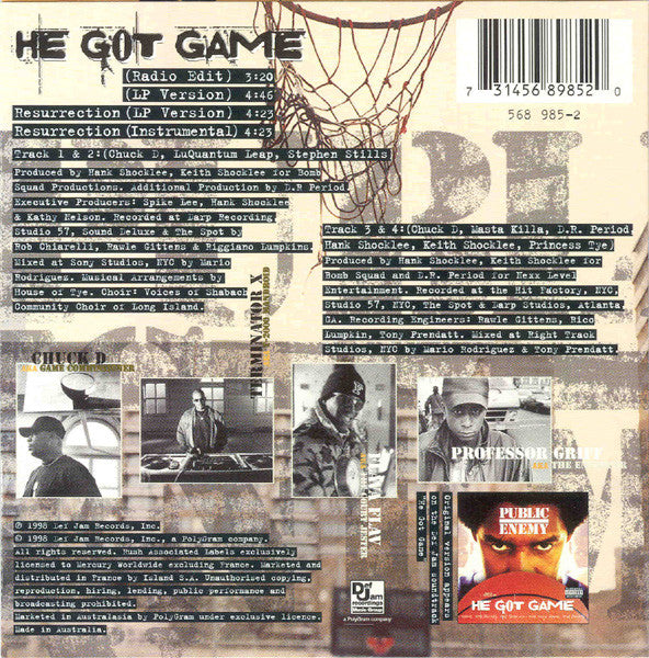 Public Enemy : He Got Game (CD, Maxi)