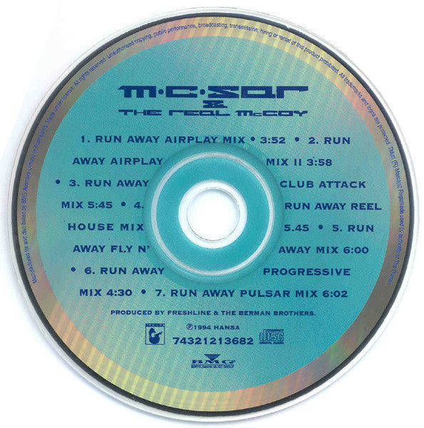 The Real McCoy* : Run Away (CD, Single, Car)