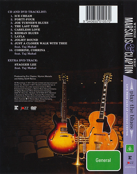 Wynton Marsalis & Eric Clapton : Wynton Marsalis & Eric Clapton Play The Blues - Live From Lincoln Center (CD, Album + DVD-V + Dlx)
