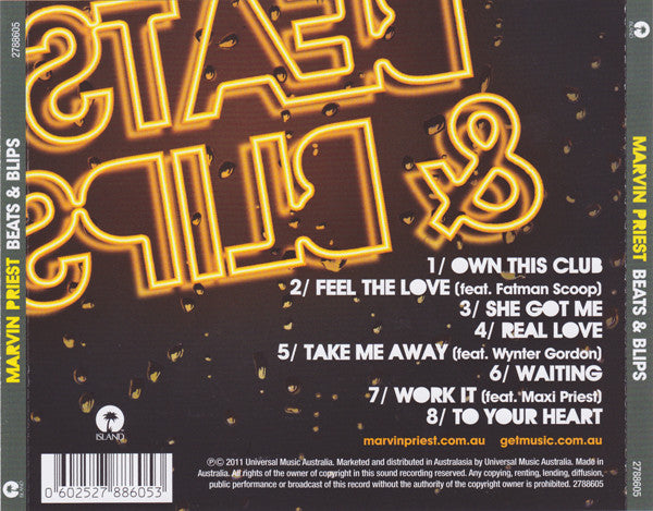 Marvin Priest : Beats & Blips (CD, Album)