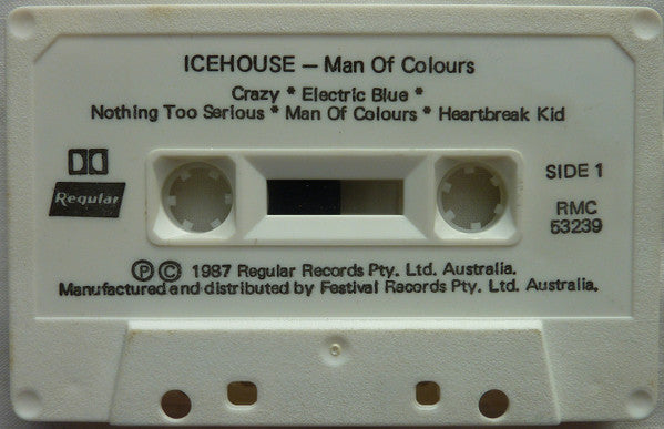 Icehouse : Man Of Colours (Cass, Album, Whi)