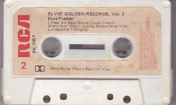 Elvis Presley : Elvis' Golden Records, Vol. 3 (Cass, Comp)