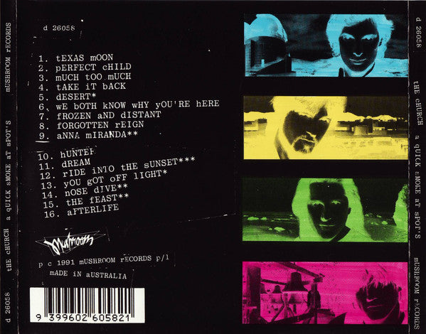 The Church : A Quick Smoke At Spot's (Archives 1986-1990) (CD, Comp, Bla)