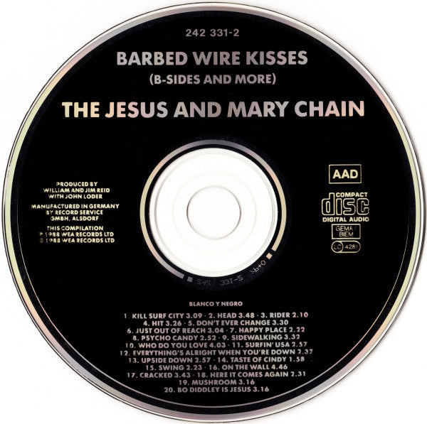 The Jesus And Mary Chain : Barbed Wire Kisses (B-Sides And More) (CD, Comp)