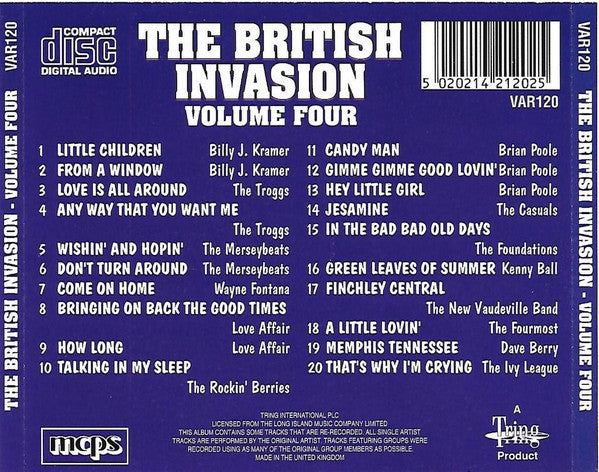 Various : The British Invasion Volume 4 (CD, Album, Comp)