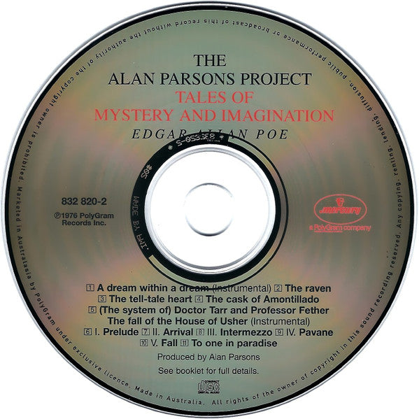The Alan Parsons Project : Tales Of Mystery And Imagination (CD, Album, RE)