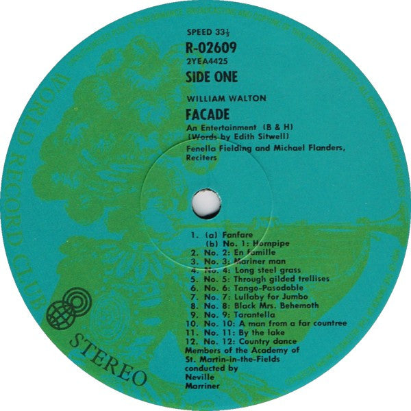 William Walton* : Facade - An Entertainment (LP, Album, Club, RE, Gre)