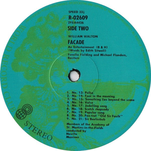 William Walton* : Facade - An Entertainment (LP, Album, Club, RE, Gre)