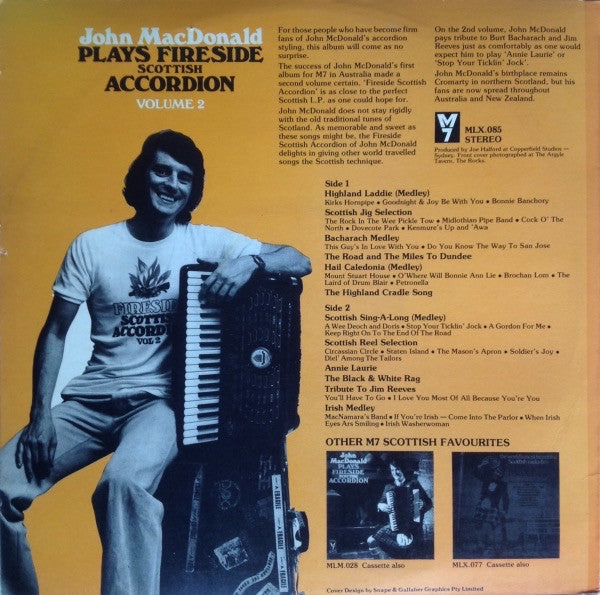 John MacDonald (7) : John MacDonald Plays Scottish Fireside Accordion Volume 2 (LP, Album)