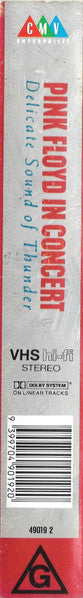 Pink Floyd : In Concert - Delicate Sound Of Thunder (VHS, RE, PAL)