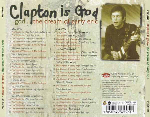 Various : Clapton Is God...The Cream Of Early Eric (2xCD, Comp)