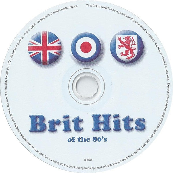 Various : Brit Hits Of The 80's (CD, Comp, Promo)