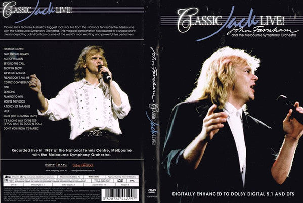 John Farnham & Melbourne Symphony Orchestra : Classic Jack Live! (DVD-V, PAL)