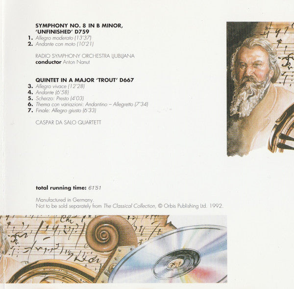 Schubert* : The Melodic Masterpieces (CD, Comp)