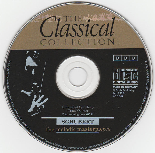 Schubert* : The Melodic Masterpieces (CD, Comp)