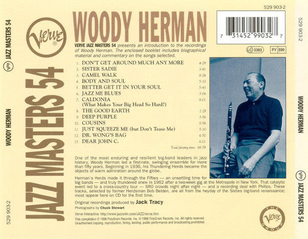 Woody Herman : Verve Jazz Masters 54 (CD, Comp)