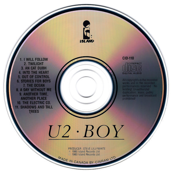 U2 : Boy (CD, Album, RE, RP)