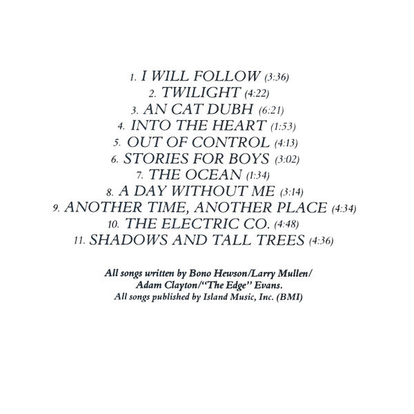 U2 : Boy (CD, Album, RE, RP)