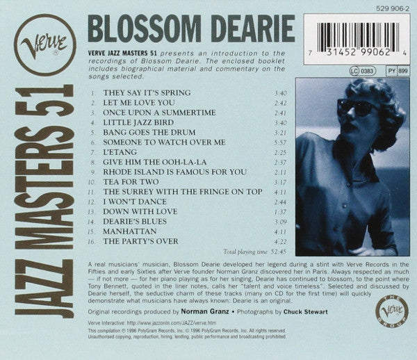 Blossom Dearie : Verve Jazz Masters 51 (CD, Comp)