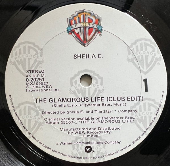 Sheila E. : The Glamorous Life (12", Single)