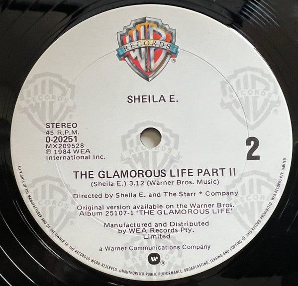 Sheila E. : The Glamorous Life (12", Single)