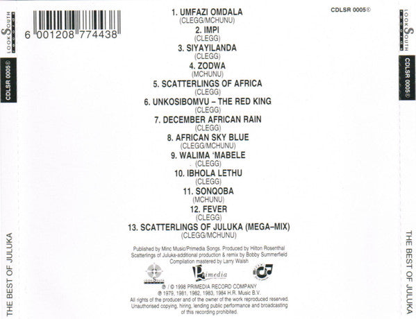 Juluka : The Best Of Juluka (CD, Comp, RE)