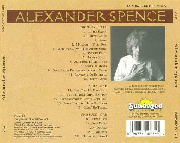 Alexander Spence : Oar (CD, Album, RE, RM)