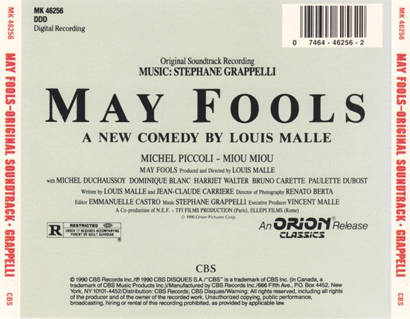 Stéphane Grappelli : May Fools (Music From The Motion Picture) (CD, Album)