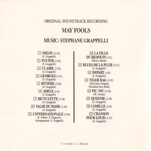 Stéphane Grappelli : May Fools (Music From The Motion Picture) (CD, Album)