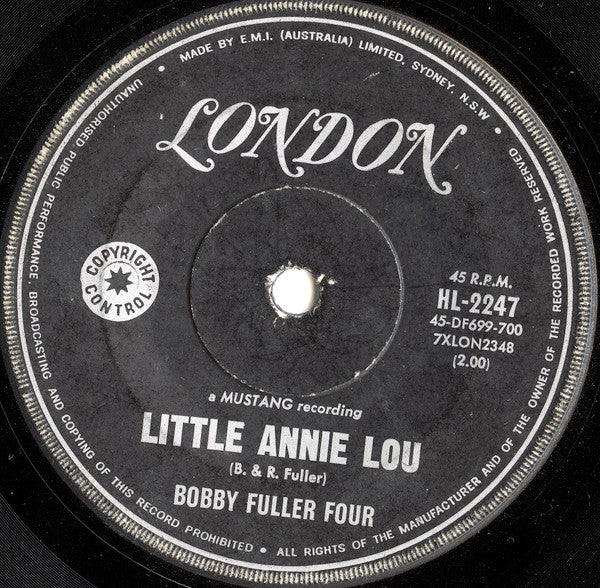 Bobby Fuller Four* : I Fought The Law (7", Single)