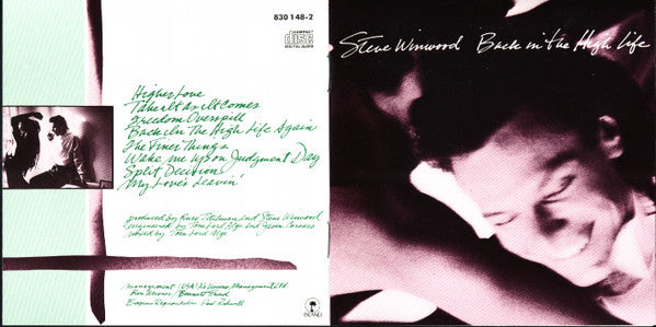 Steve Winwood : Back In The High Life (CD, Album)