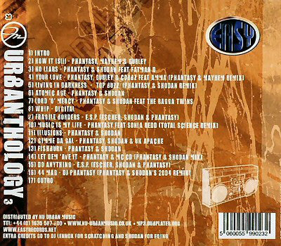 DJ Phantasy : Urbanthology Three - Easy Records Mix (CD, Mixed)