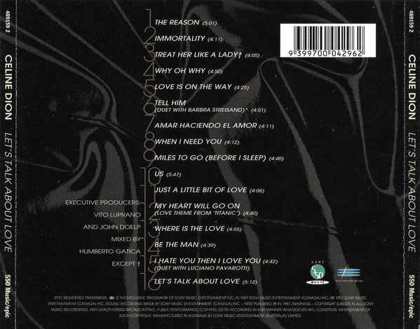 Celine Dion* : Let's Talk About Love (CD, Album)